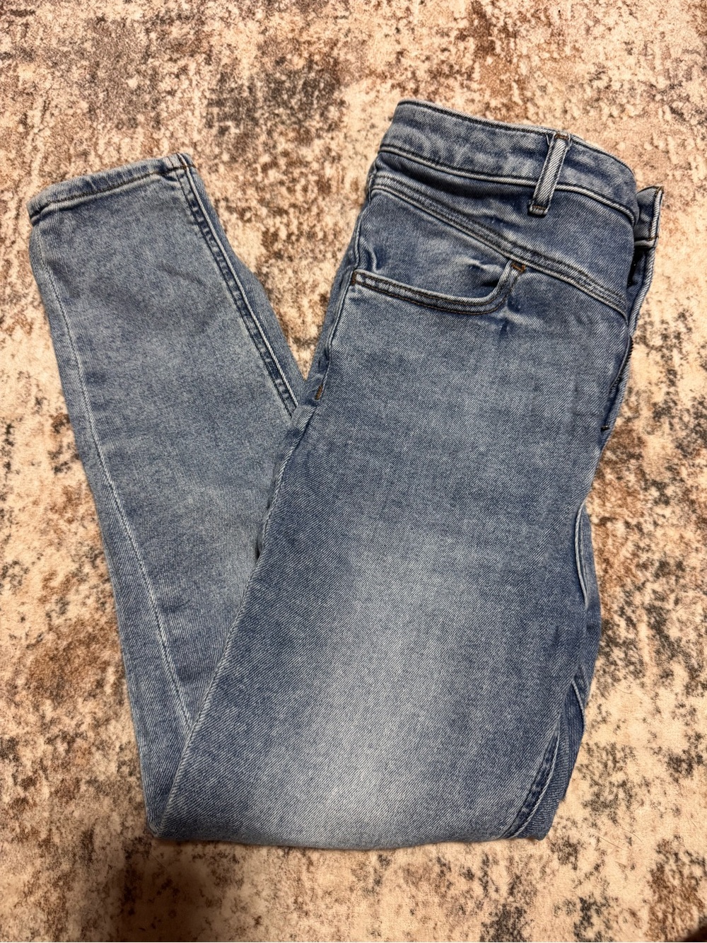 Express Women's Skinny Jeans in Light Blue Wash